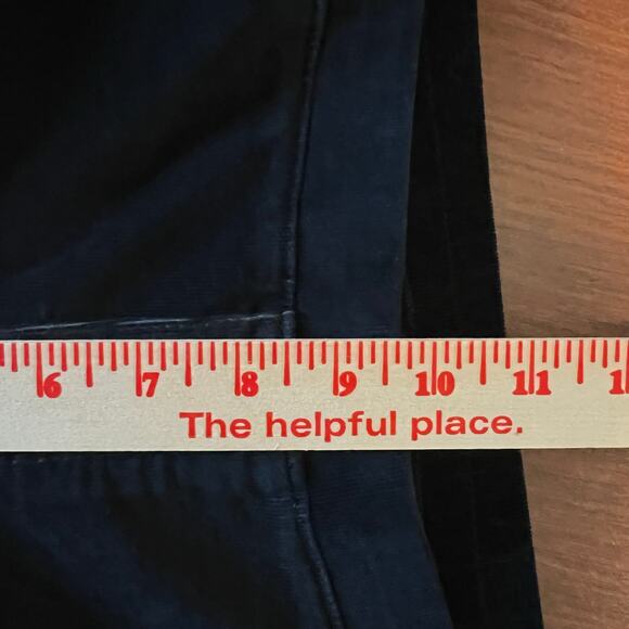 J. Jill Pull On Black Corduroy Velvet Pants Medium Petite MP Stretch Elastic - Picture 9 of 12